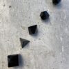5 Solidos platonicos artesanales de obsidiana OSAYA COA30